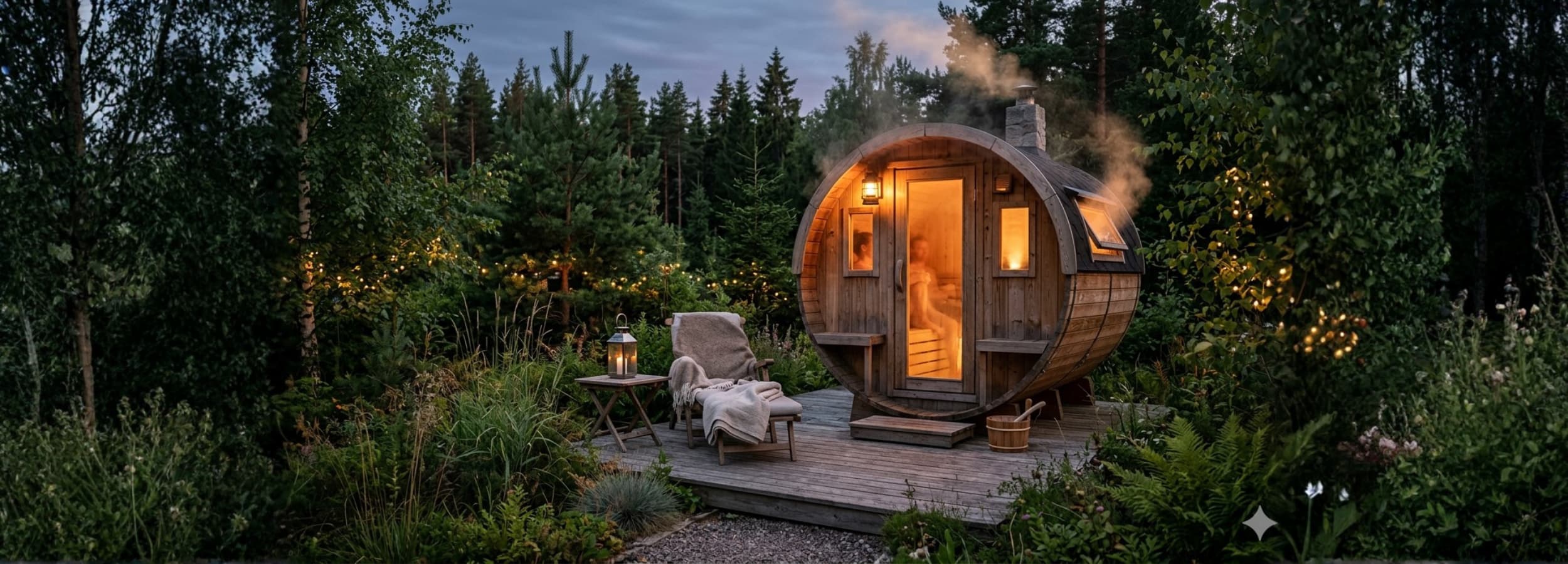 sauna ogrodowa w nowoczesnym ogrodzie relaks i strefa wellness